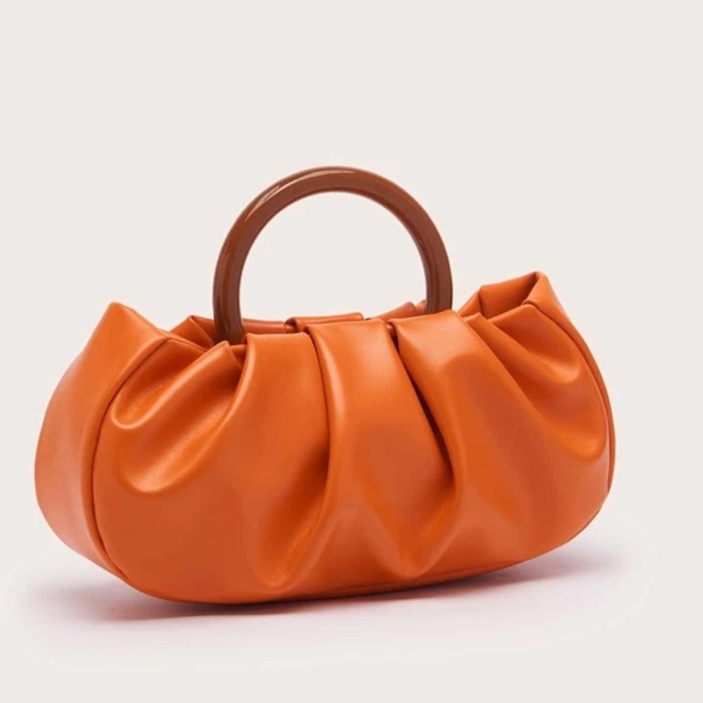 Waterproof Snap Button Ruched Bag - Picture 3 of 5